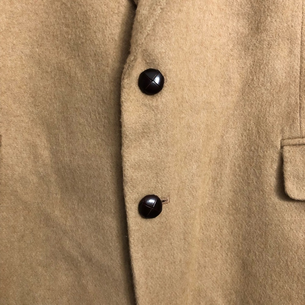 Vintage 100% camel hair men’s two button blazer Size 42 Regular - Picture 2 of 12